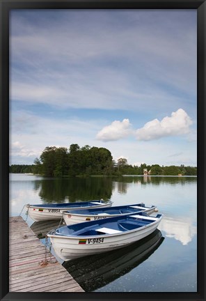 Framed Lake Galve, Trakai Historical National Park, Lithuania VII Print