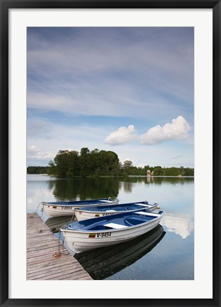 Framed Lake Galve, Trakai Historical National Park, Lithuania VII Print