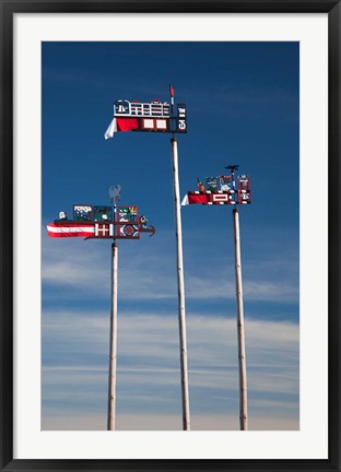 Framed Lithuania, Curonian Spit, Nida, Weathervanes Print