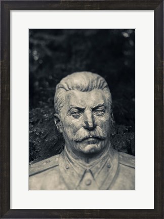 Framed Lithuania, Grutas Park, Statue Joseph Stalin I Print