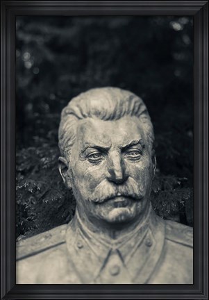 Framed Lithuania, Grutas Park, Statue Joseph Stalin I Print