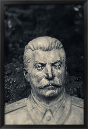 Framed Lithuania, Grutas Park, Statue Joseph Stalin I Print