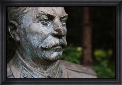 Framed Lithuania, Grutas Park, Statue Joseph Stalin II Print