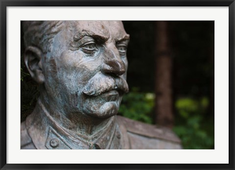 Framed Lithuania, Grutas Park, Statue Joseph Stalin II Print