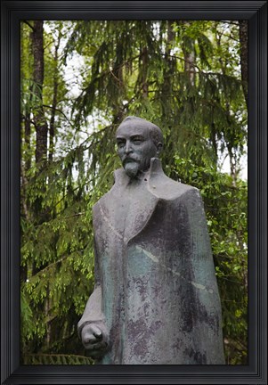Framed Lithuania, Grutas Park, Statue of Felix Dzezhinsky Print
