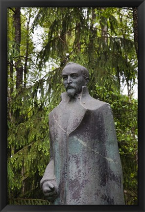 Framed Lithuania, Grutas Park, Statue of Felix Dzezhinsky Print