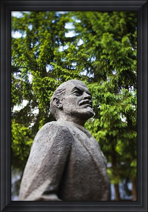 Framed Lithuania, Grutas Park, Statue of Lenin II Print