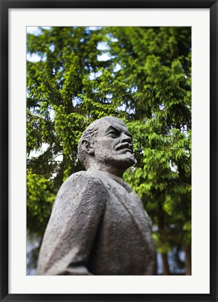 Framed Lithuania, Grutas Park, Statue of Lenin II Print