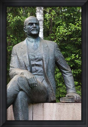 Framed Lithuania, Grutas Park, Statue of Lenin III Print