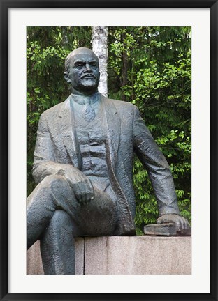 Framed Lithuania, Grutas Park, Statue of Lenin III Print