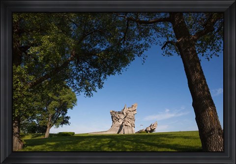 Framed Lithuania, Kaunas, Ninth Fort Monument, WWII Print
