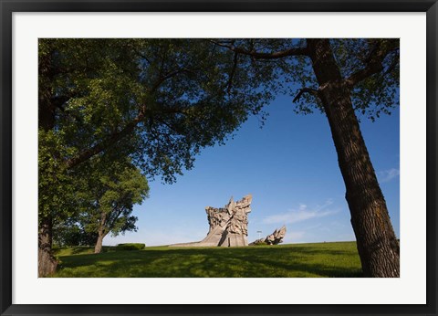 Framed Lithuania, Kaunas, Ninth Fort Monument, WWII Print