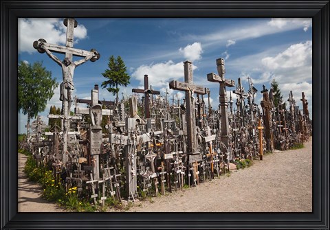 Framed Lithuania, Siauliai, Hill of Crosses, Christianity III Print