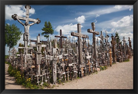 Framed Lithuania, Siauliai, Hill of Crosses, Christianity III Print