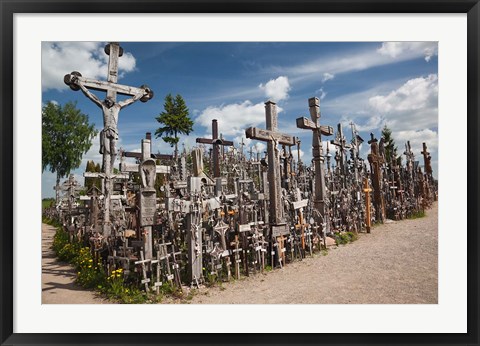 Framed Lithuania, Siauliai, Hill of Crosses, Christianity III Print