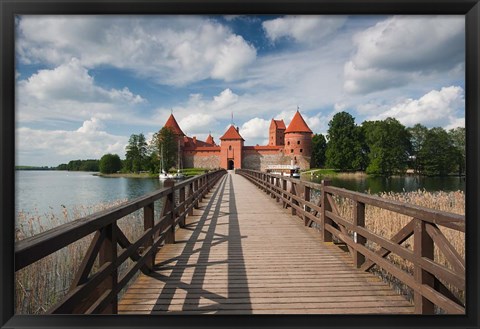 Framed Lithuania, Trakai Historical NP, Island Castle Print