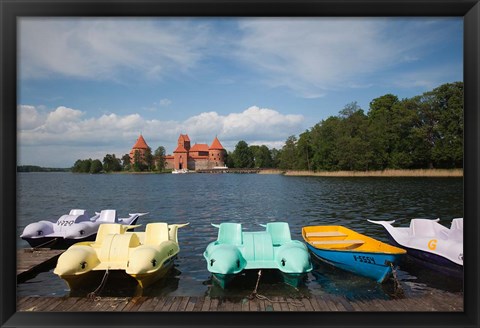 Framed Lithuania, Trakai Historical NP, Lake Galve Print