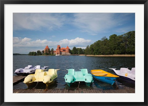 Framed Lithuania, Trakai Historical NP, Lake Galve Print