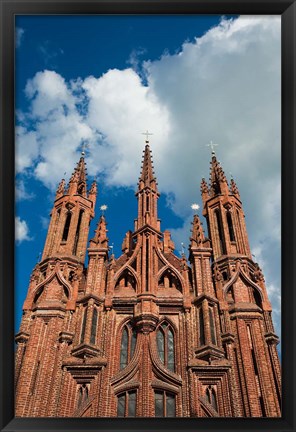 Framed Lithuania, Vilnius, St Anne, Bernardine Churches Print