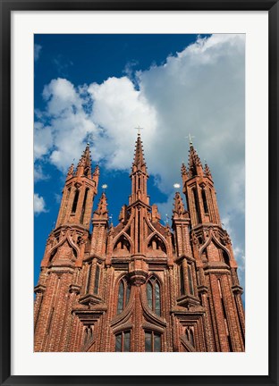 Framed Lithuania, Vilnius, St Anne, Bernardine Churches Print