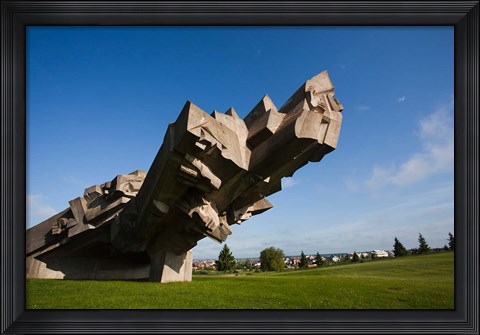 Framed Ninth Fort Monument, Kaunas, Central Lithuania, Lithuania Print
