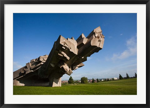 Framed Ninth Fort Monument, Kaunas, Central Lithuania, Lithuania Print