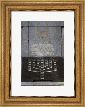 Framed Site of the Nazi deathcamp in World War Two, Vilnius-area, Lithuania Print