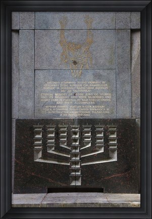 Framed Site of the Nazi deathcamp in World War Two, Vilnius-area, Lithuania Print