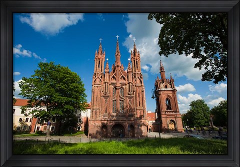 Framed St Anne and Bernardine Churche, Vilnius, Lithuania Print