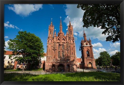 Framed St Anne and Bernardine Churche, Vilnius, Lithuania Print