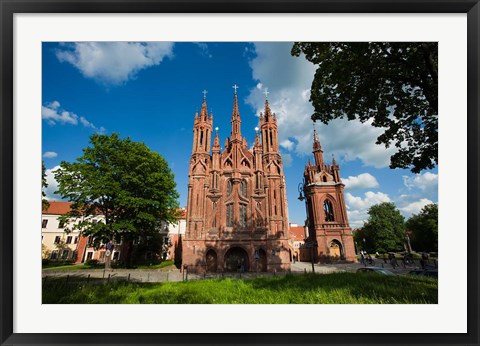 Framed St Anne and Bernardine Churche, Vilnius, Lithuania Print