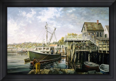 Framed Snug Harbor Print