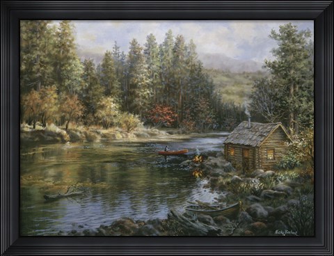 Framed Camper&#39;s Haven Print