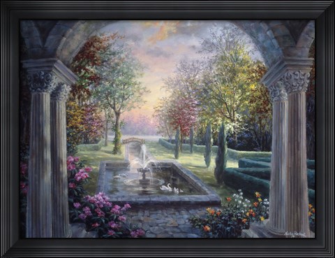 Framed Soulful Mediterranean Tranquility Print