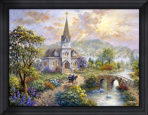 Framed Pray For World Peace Print
