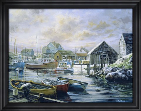 Framed Good Catch For A Lazy Day Print