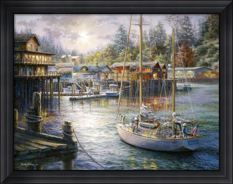Framed Harbor Print