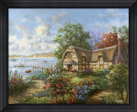 Framed Seacove Cottage Print