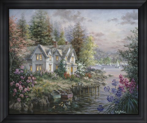 Framed Bay&#39;s Landing Print