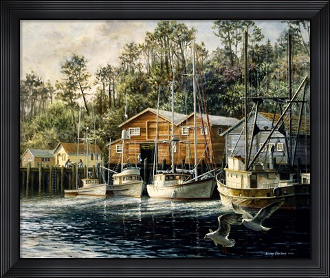 Framed Fishes Fiercest Foursome Print