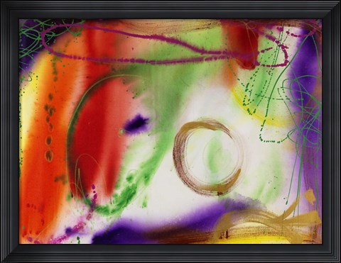 Framed Wind Chimes V Print
