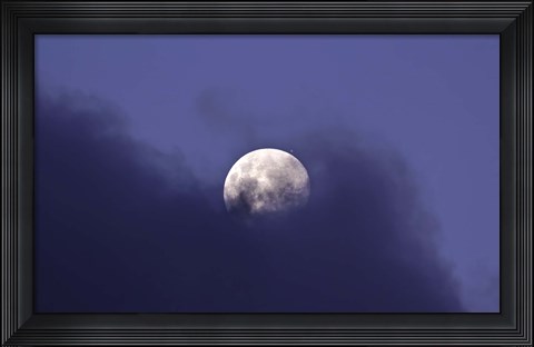 Framed Moon and Jupiter in a very close Conjunction Print