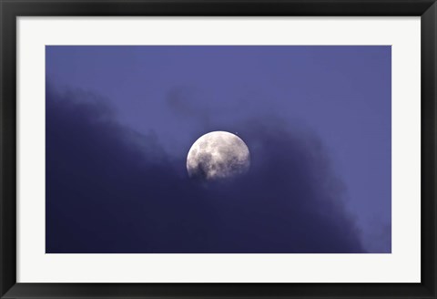 Framed Moon and Jupiter in a very close Conjunction Print