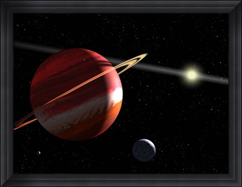 Framed Jupiter-mass planet orbiting the nearby star Epsilon Eridani Print