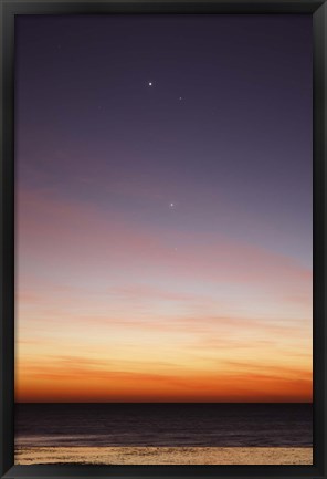 Framed Conjunction of Venus, Mercury, Jupiter and Mars Print