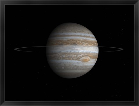 Framed Artist&#39;s Concept of the Planet Jupiter Print