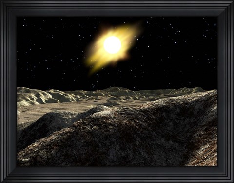 Framed Sun seen from the Surface of Mercury Print