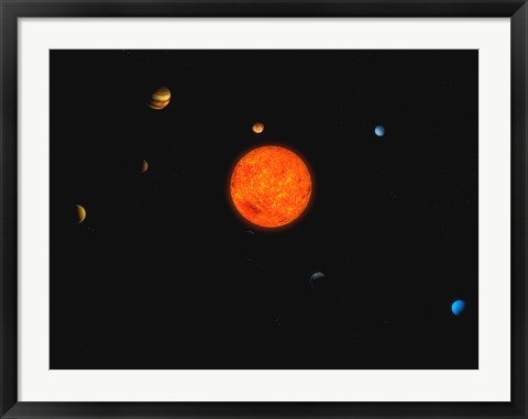 Framed Solar System II Print