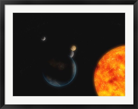 Framed Solar System III Print