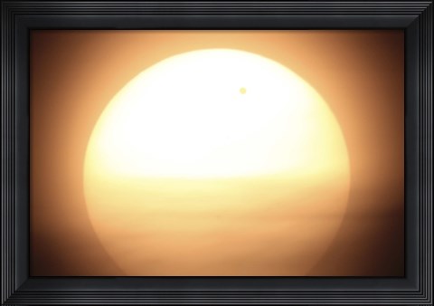 Framed Venus Transiting in front of the Sun I Print